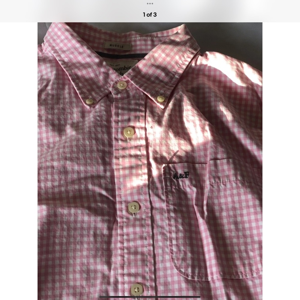 Abercrombie & Fitch Kids Pink Checkered Shirt